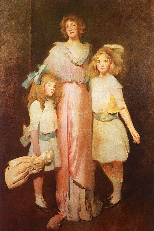 John White Alexander Mrs Daniels with Two Children China oil painting art